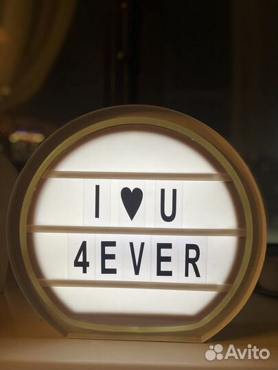 Лайтбокс со сменным текстом