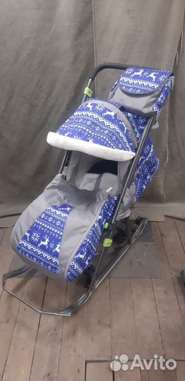 Детские санки коляска