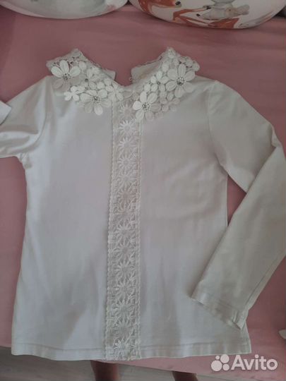 Блузка шелковая 7-8 лет