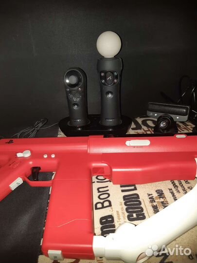 PlayStation move sharp shooter + аксессуары PSmove