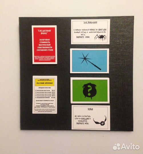 Монополия Гарри Поттер в деревянной шкатулке