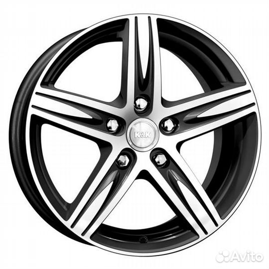 K&K Андорра : 6x15 5*100 Et:38 Dia:57,1 алмаз черн