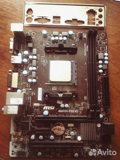Asus A68HM - P33 c процем A4 7300 Socket FM2+ FM2
