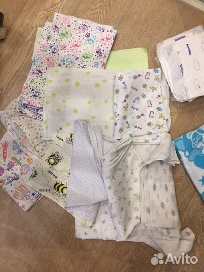Пеленки трикотажные хлопковые байковые