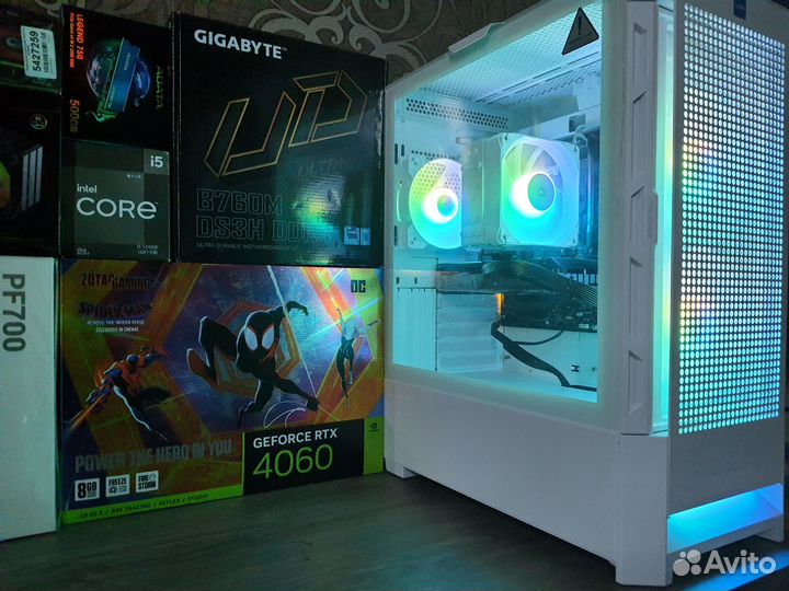 Пк RTX 4060Ti+Core i5-12500/B760 в Соugаr Airfасе