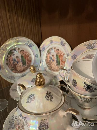 Бабушкин Чайный сервиз Мадонна Kahl гдр