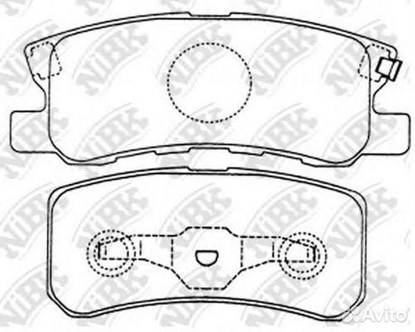 Колодки задние (mitsubishi ASX/ outlander II/ paje