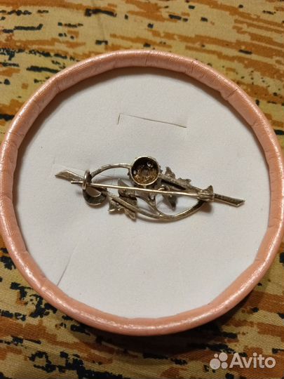 Брошь серебро СССР