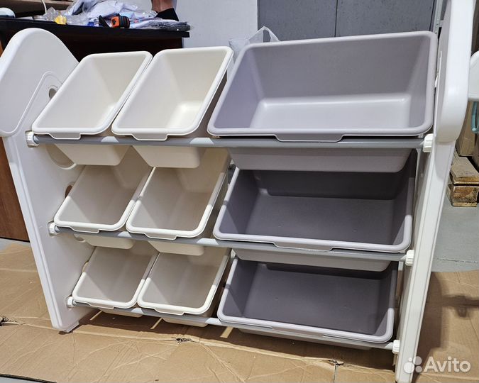 Стеллаж детский для книг и игрушек