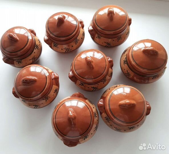 Горшочки для запекания, 8 шт