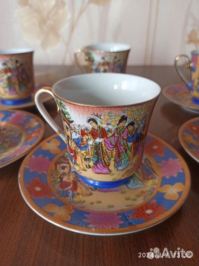 Чайная пара костяной фарфор