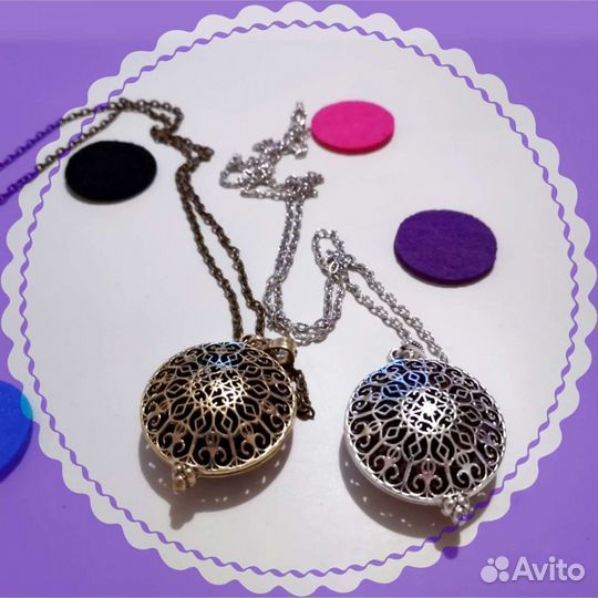 Подвеска духи украшение кулон цепочка медальон
