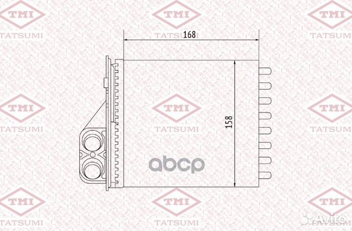 Радиатор кондиционера TGC1001 tatsumi
