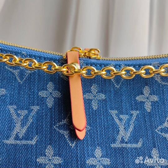 Большая сумка Louis Vuitton half-moon Из Джинсы