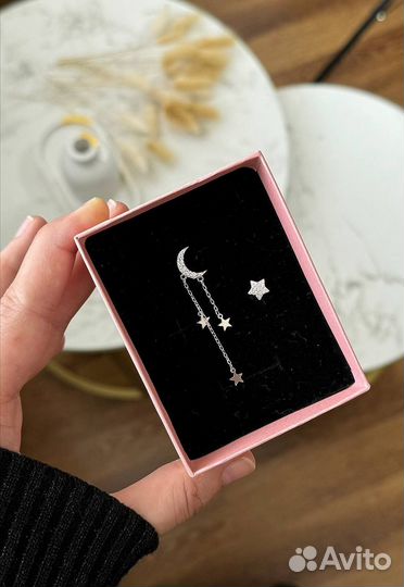Серьги пусеты серебро 925