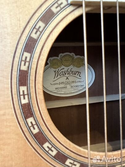 Акустическая гитара Washburn WD10SNS