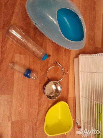 Клетка, корм, песок для шиншиллы