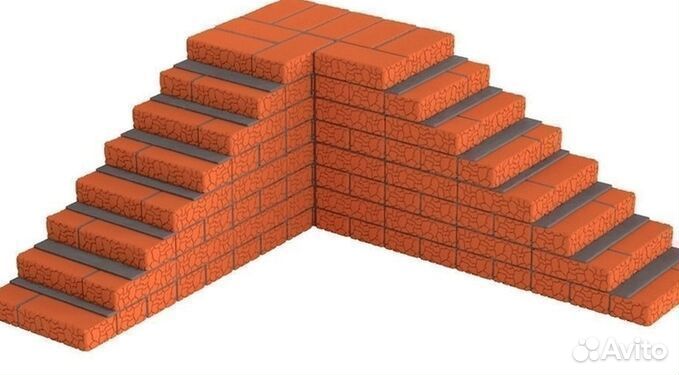 Кирпич цокольный строительный 1нф