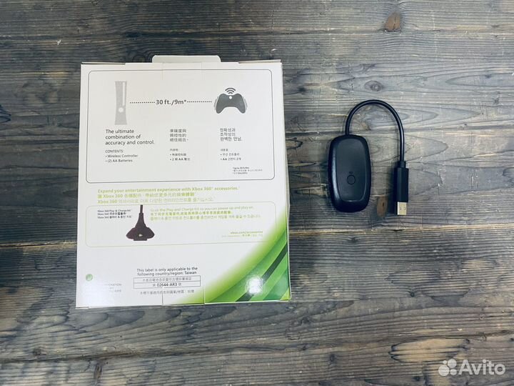 Геймпад xbox 360 беспроводной с ресивером