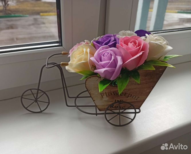 Букет в кашпо 