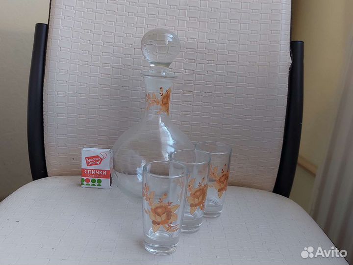 Штоф и 3 рюмки СССР