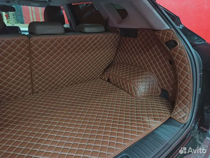 Автомобильные коврики из экокожи 5d