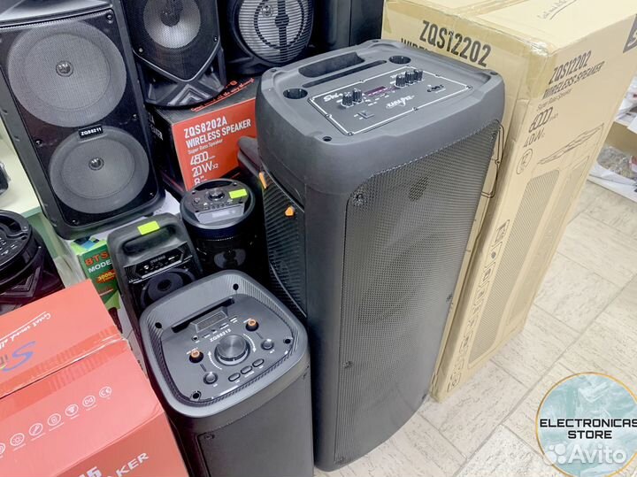 Музыкальная Колонка с Микрофоном Блютуз ZQS 12202