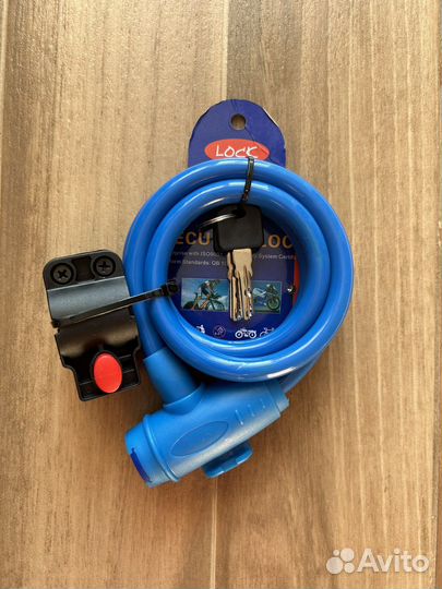 Замок с ключом велосипедный противоугонный