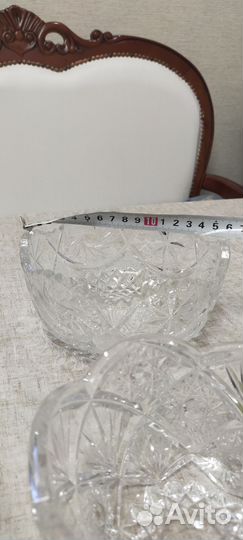 Вазы салатницы хрустальные