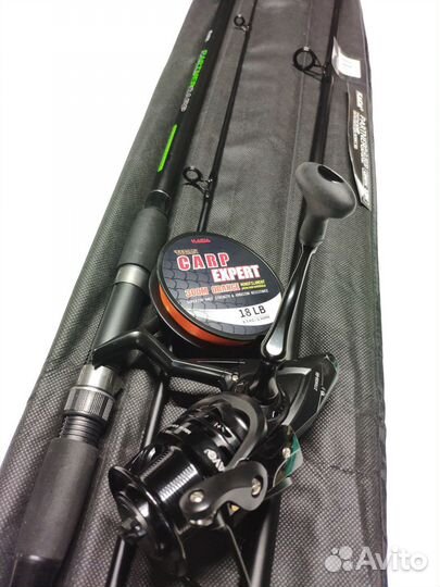 Комплекты для ловли карпа удочка + катушка + леска