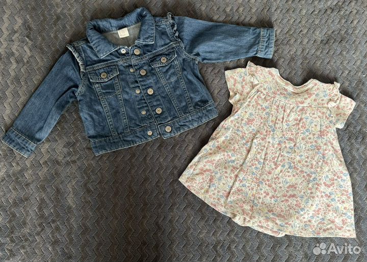 Платье-боди и джинсовка H&M