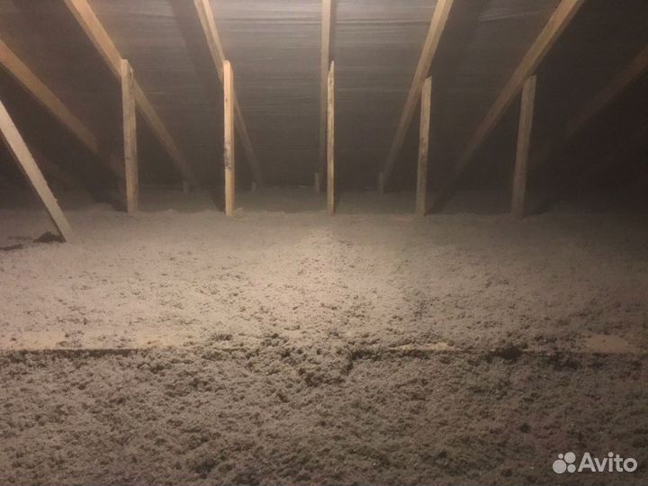 Утепление эковатой. Гарантия 5 лет