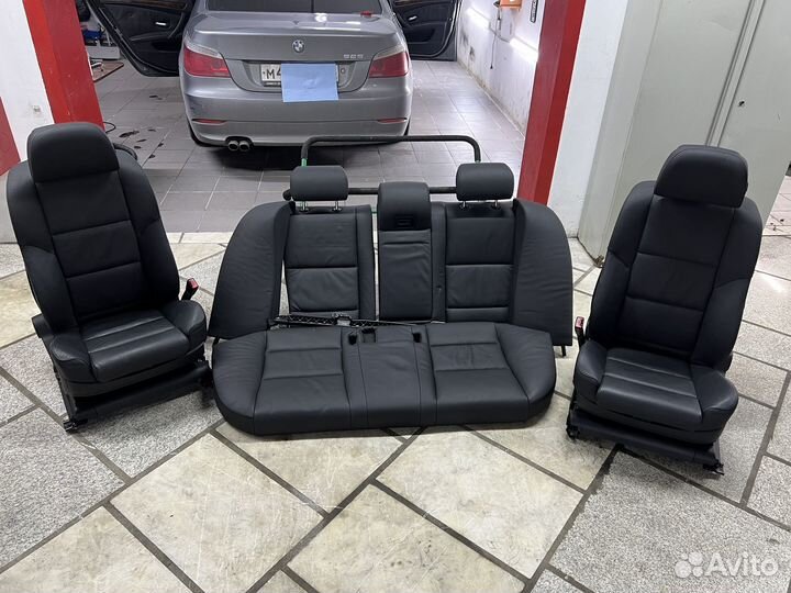 Стденья спорт BMW E60, кожа, обогрев