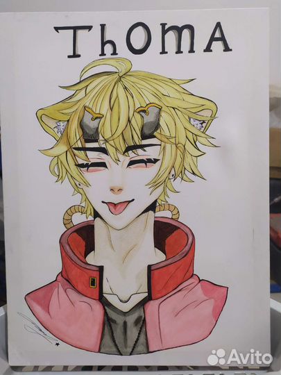 Картина genshin impact Toma