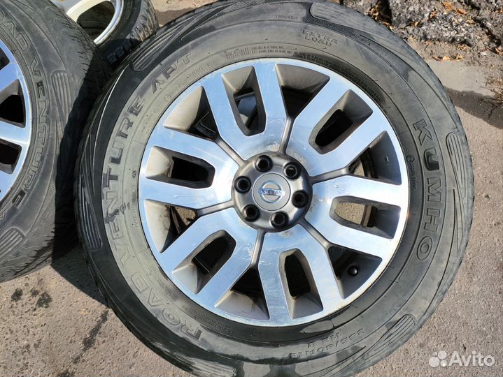 Литые диски r18 nissan pathfinder r51 с резиной