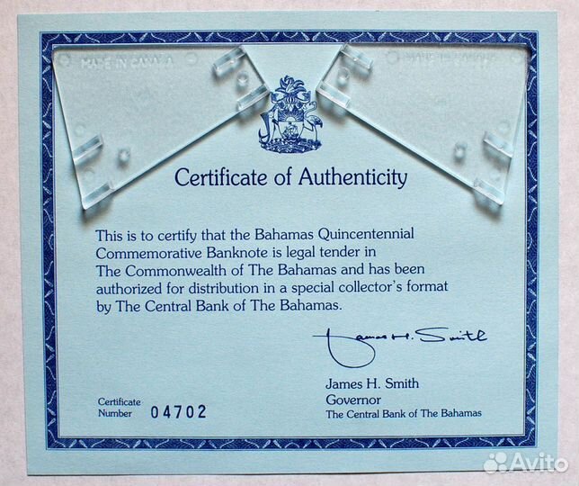 Багамы Багамские острова 1 доллар 1992 юбилей UNC