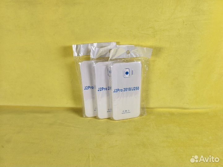 Чехол силиконовый-прозрачный (Samsung J2 2018)