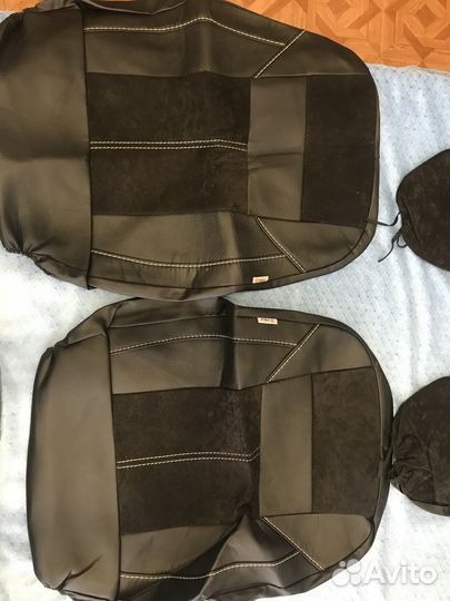 Автомобильные чехлы из экокожи новые