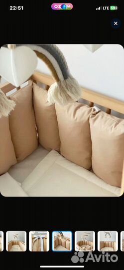 Бортики в детскую кроватку