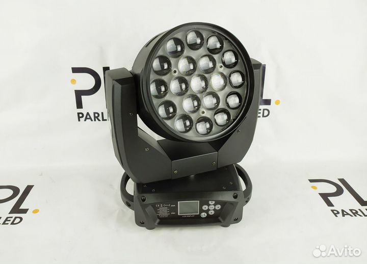 Вращающаяся голова Wash Beam Zoom PL 19x15 rgbw