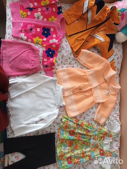 Вещи на девочку пакетом 80р+
