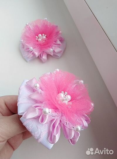 Банты нарядные ручной работы, цена за пару