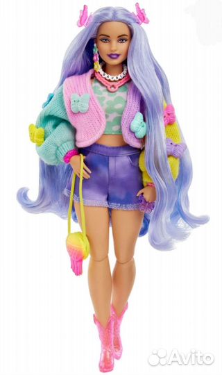 Кукла Barbie Extra лавандовые волосы, с коалой