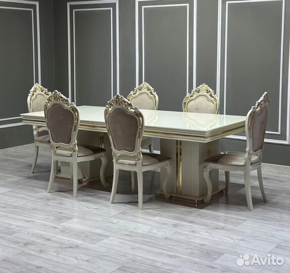 Стол и стулья Бостон