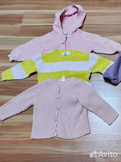 Детские вещи на девочку 80–86 кофта, Дождевик 86