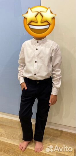 Рубашка со стойкой воротником и брюки