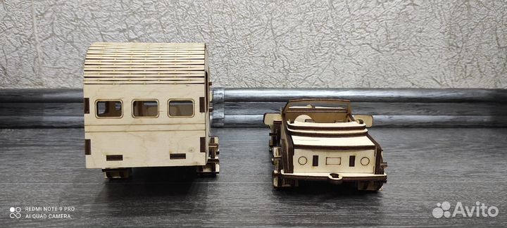 Машинка с прицепом