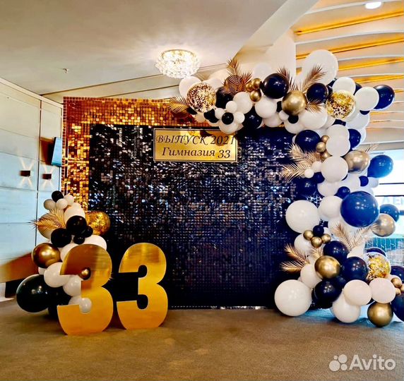 Продажа Блестящая фотозона с пайетками в описании