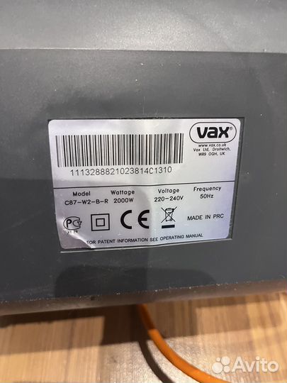 Пылесос без мешка VAX