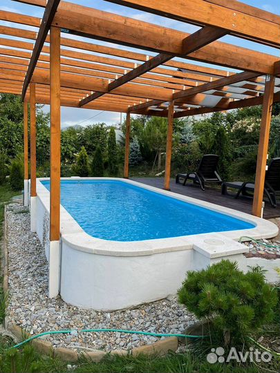 Бассейн 6x3 из пластика